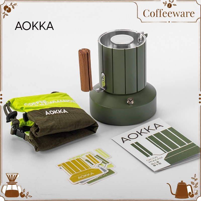 AOKKA Double Valve Moka Pot Ca - Coffee Equipment For Camping recension och pris