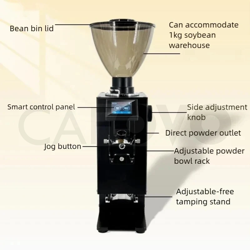 CAFOVO K64Y Commercial 2-in-1  - Coffee Grinder Burr Flat recension och pris