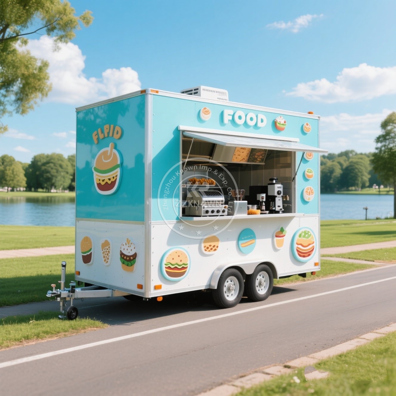 Food Trailer Truck Ice Cream C - Coffee Van Equipment recension och pris